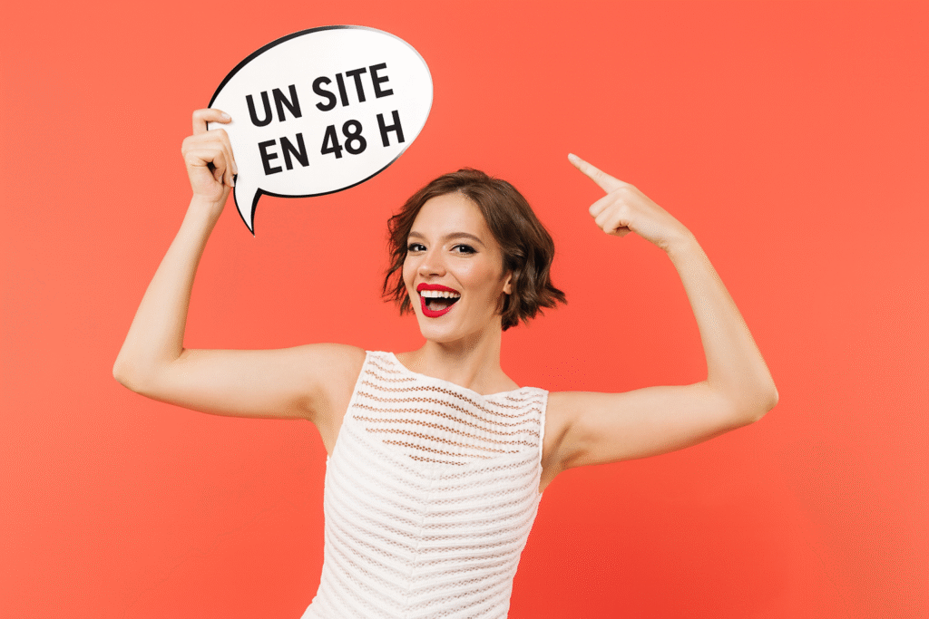 image générée femme panneau 48 h site